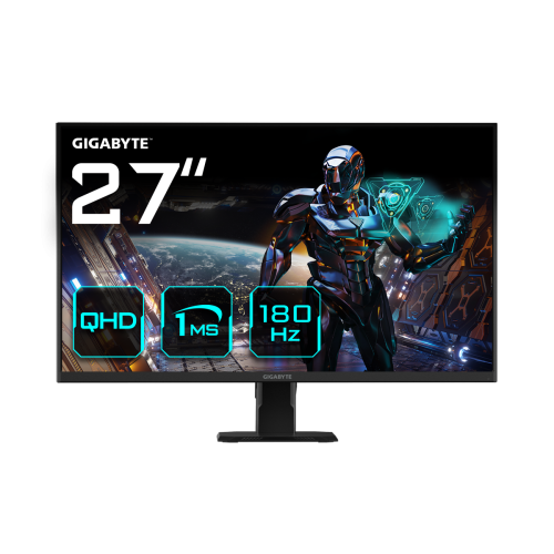 Gigabyte GS27QA Monitor Gaming 27" QHD 2560x1440 180Hz 1ms FreeSync HDR Ready Negro Gigabyte GS27QA Monitor Gaming 27" QHD 2560x1440 180Hz 1ms FreeSync HDR Ready Negro
