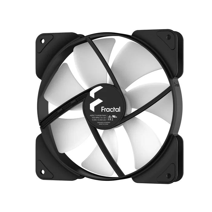 Fractal Design Aspect 14 RGB PWM Ventilador 140 mm Negro (Pack de 3)