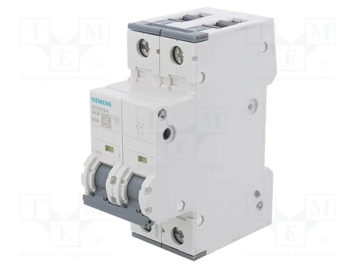 SIEMENS 5SY4216-6 Interruptor magnetotérmico 2 polos 16A 10kA SIEMENS 5SY4216-6 Interruptor magnetotérmico 2 polos 16A 10kA