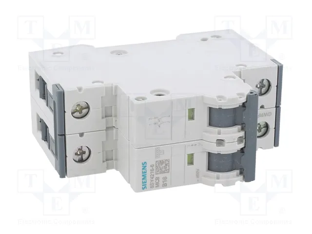 SIEMENS 5SY4216-6 Interruptor magnetotérmico 2 polos 16A 10kA SIEMENS 5SY4216-6 Interruptor magnetotérmico 2 polos 16A 10kA