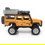 AMEWI D90X28 Crawler RC Auto 4WD Metal 1:28 Con Batería Li-Po 300mAh 7.4V Listo para Usar, Color Amarillo