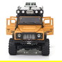 AMEWI D90X28 Crawler RC Auto 4WD Metal 1:28 Con Batería Li-Po 300mAh 7.4V Listo para Usar, Color Amarillo