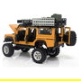 AMEWI D90X28 Crawler RC Auto 4WD Metal 1:28 Con Batería Li-Po 300mAh 7.4V Listo para Usar, Color Amarillo