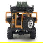 AMEWI D90X28 Crawler RC Auto 4WD Metal 1:28 Con Batería Li-Po 300mAh 7.4V Listo para Usar, Color Amarillo