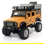 AMEWI D90X28 Crawler RC Auto 4WD Metal 1:28 Con Batería Li-Po 300mAh 7.4V Listo para Usar, Color Amarillo