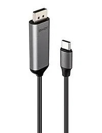 Lindy Cable USB Tipo C a DisplayPort 2m Bidireccional 8K60Hz