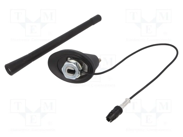 4CARMEDIA Antena de coche con amplificador de 8dB y mástil de 0,175m 4CARMEDIA Antena de coche con amplificador de 8dB y mástil de 0,175m