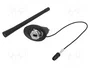 4CARMEDIA Antena de coche con amplificador de 8dB y mástil de 0,175m