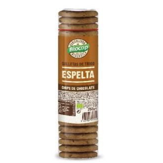 BIOCOP Galletas de Espelta con Chips de Chocolate 250g BIO BIOCOP Galletas de Espelta con Chips de Chocolate 250g BIO