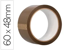 Greening Cinta Adhesiva de Polipropileno, Color Marrón Havana para Embalaje, Cierre de Cajas, 60 m de Largo x 48 mm de Ancho, 36 Micras, Alta Adherencia