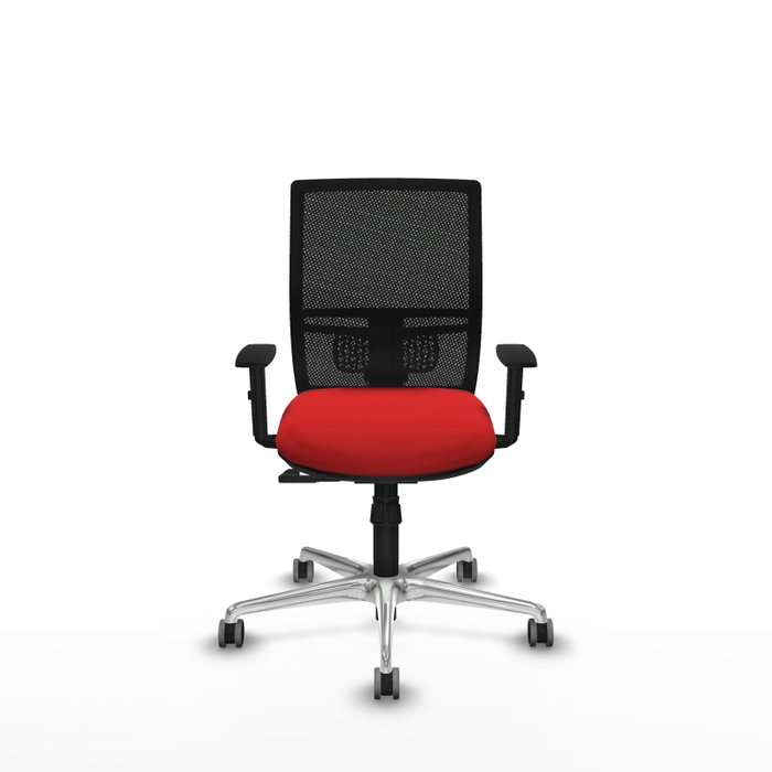 PIQUERAS Y CRESPO Silla de oficina Yunquera con mecanismo Sincro, Rojo y Negro PIQUERAS Y CRESPO Silla de oficina Yunquera con mecanismo Sincro, Rojo y Negro
