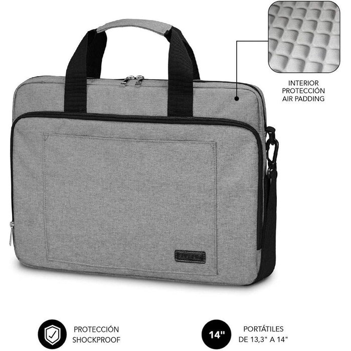 Subblim Maletín Air Padding para Portátil hasta 14 pulgadas, Gris Subblim Maletín Air Padding para Portátil hasta 14 pulgadas, Gris