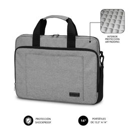 SUBBLIM Maletin Air Padding Laptop bag 13,3-14" Grey