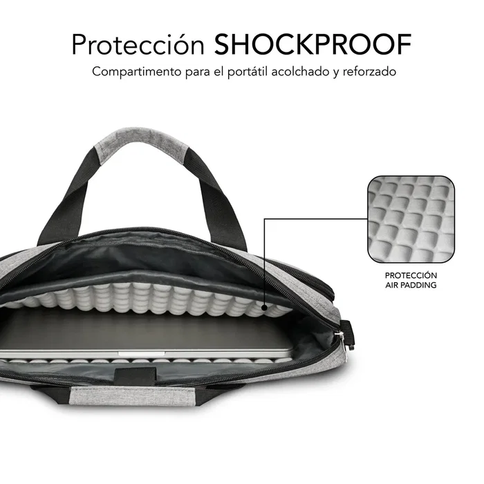 Subblim Maletín Air Padding para Portátil hasta 14 pulgadas, Gris Subblim Maletín Air Padding para Portátil hasta 14 pulgadas, Gris