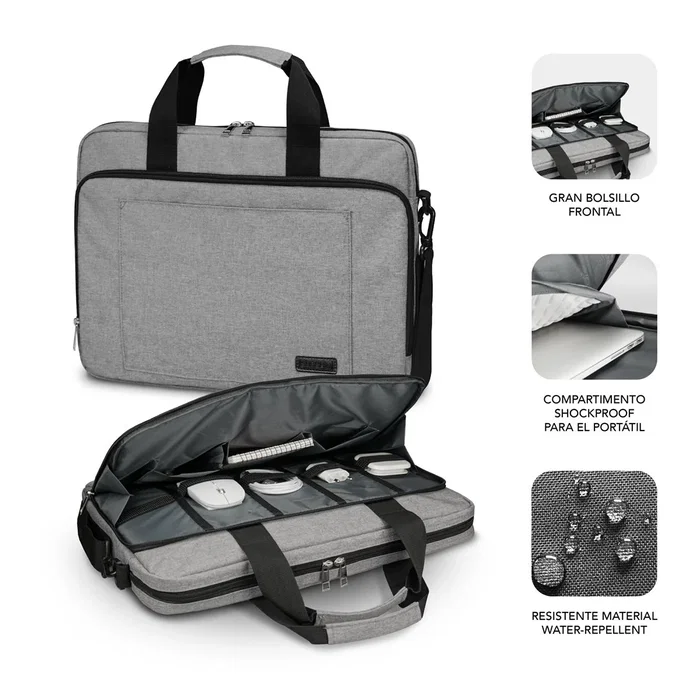 Subblim Maletín Air Padding para Portátil hasta 14 pulgadas, Gris Subblim Maletín Air Padding para Portátil hasta 14 pulgadas, Gris