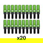 Kit de tornillos OMP OMPS09971408 28 mm Verde M14 x 1,25