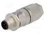 HARTING Conector M12 HARAX macho de 4 pines recto