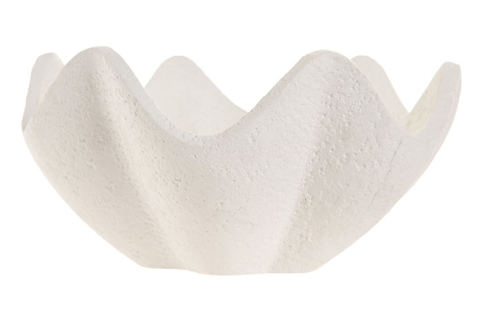 DKD Home Decor Set de 2 Centros de Mesa de Cemento Blanco 23,5x26x13 cm