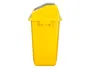 Q-connect Papelera Contenedor Plástico con Tapa de Balancín 58 Litros Amarillo 470x330x760 mm