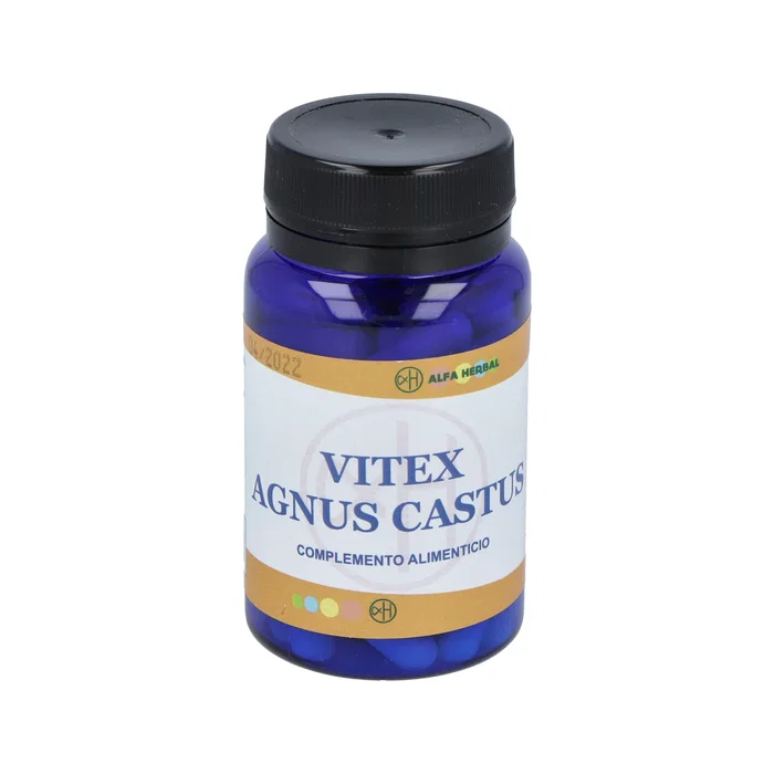 Alfa Herbal Vitex Agnus Castus Extracto Seco, 60 Cápsulas de 500 mg, para Síndrome Premenstrual Alfa Herbal Vitex Agnus Castus Extracto Seco, 60 Cápsulas de 500 mg, para Síndrome Premenstrual