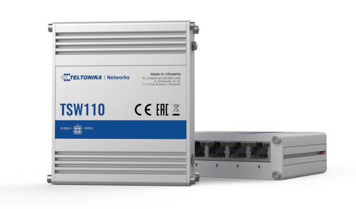 Teltonika Networks TSW110 Switch Gigabit Ethernet No Administrado con 5 Puertos y PoE