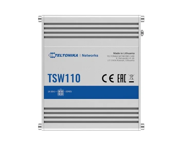 Teltonika Networks TSW110 Switch Gigabit Ethernet No Administrado con 5 Puertos y PoE
