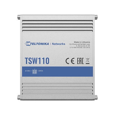 Teltonika TSW110 Switch Industrial No Administrado Gigabit Ethernet 5 Puertos PoE -40-75°C Teltonika TSW110 Switch Industrial No Administrado Gigabit Ethernet 5 Puertos PoE -40-75°C