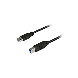 Synergy21 Cable USB 3.0 A(M) a B(M) 5m Negro - USB 3.2 Gen 1, Chapado en Oro, S215303