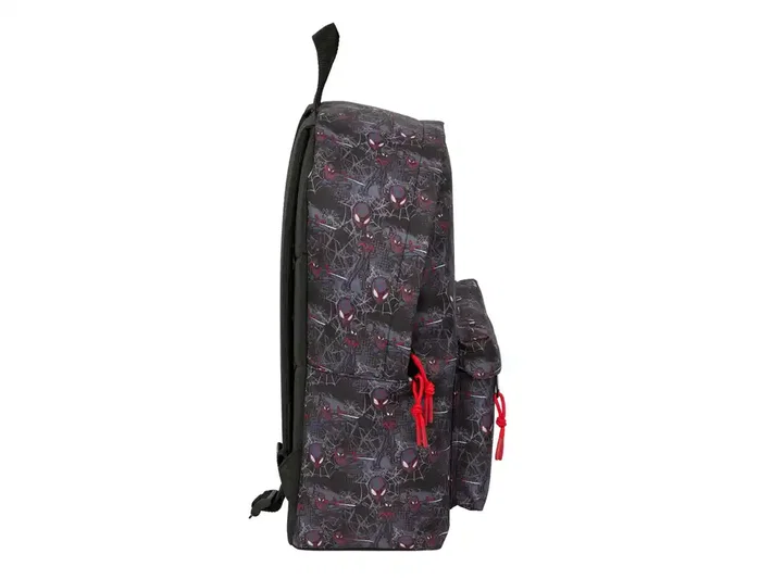 Safta Mochila Infantil Miles Morales Adaptable a Carrito con Bolsillos - 420x150x330 mm