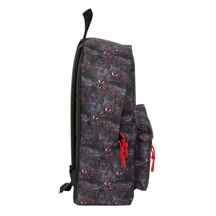 Mochila Escolar Spider-Man Negro 33 x 42 x 15 cm