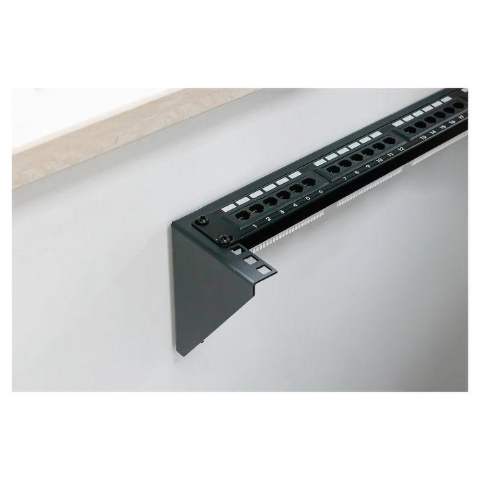 Digitus Soporte de Pared para Equipos de 19 Pulgadas 2U Negro Acero 504mm