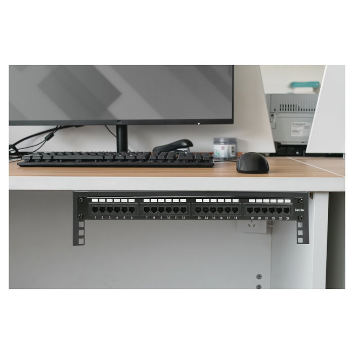 Digitus Soporte de Pared para Equipos de 19 Pulgadas 2U Negro Acero 504mm