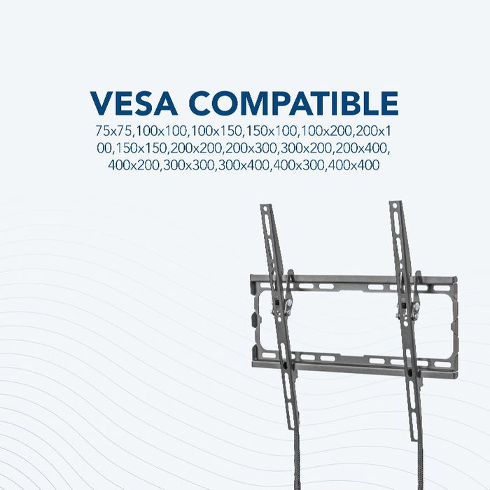 Daewoo Soporte de TV Fijo con Inclinación de 8 Grados, para Televisiones de 32 a 70 Pulgadas y hasta 45 kg de Peso
