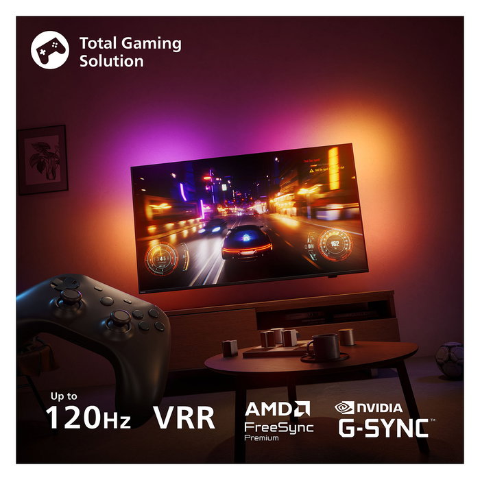 Philips 77OLED760/12 TV OLED 4K Ultra HD 77" (195.6 cm) Smart TV Ambilight 3 Lados 120Hz Procesador P5 AI Wi-Fi Bluetooth Titan OS HDR10+ Dolby Atmos