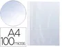 Q-connect Funda Multitaladro Cristal DIN A4 100 mc Bolsa de 100 Unidades