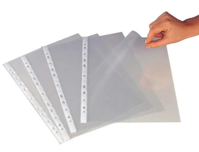 Q-connect Funda Multitaladro Cristal DIN A4 100 mc Bolsa de 100 Unidades