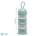 KioKids Dosificador Torre de Leche en Polvo Sage 340 mL, 4 compartimentos con embudo y asa, cierre de rosca, polipropileno +0 meses