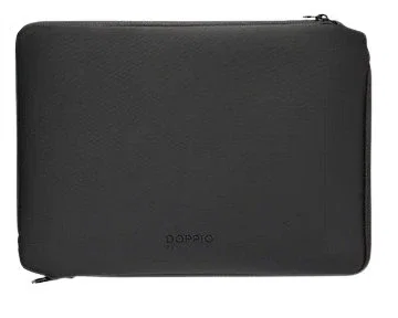 Tucano BFDOP1314-BK Funda/Maletín Neopreno para Portátil 13-14", Negro, Compatible con Apple, con Cremallera, Bolsillo para Tablet y Móvil