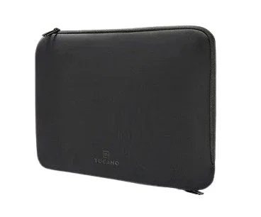 Tucano BFDOP1314-BK Funda/Maletín Neopreno para Portátil 13-14", Negro, Compatible con Apple, con Cremallera, Bolsillo para Tablet y Móvil