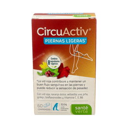 Sante Verte Circuactiv Piernas Ligeras 60 Comp, Para Una Sensación de Piernas Ligeras y Descansadas