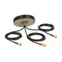 DeLOCK Antena LTE MIMO Dualband WLAN 3 x SMA 1 m Negro