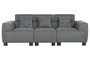 DKD Home Decor Sofá Modular Gris Oscuro