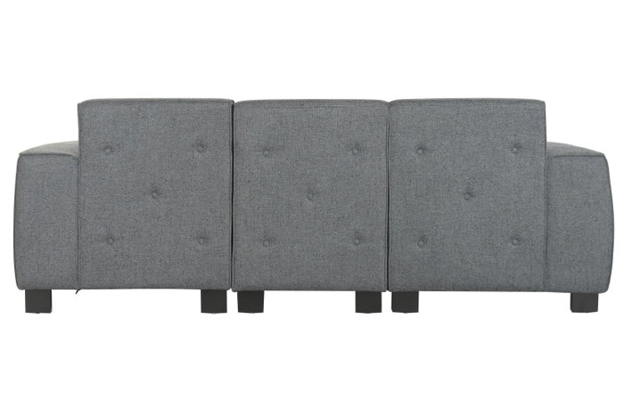 DKD Home Decor Sofá Modular Gris Oscuro