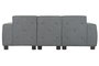DKD Home Decor Sofá Modular Gris Oscuro