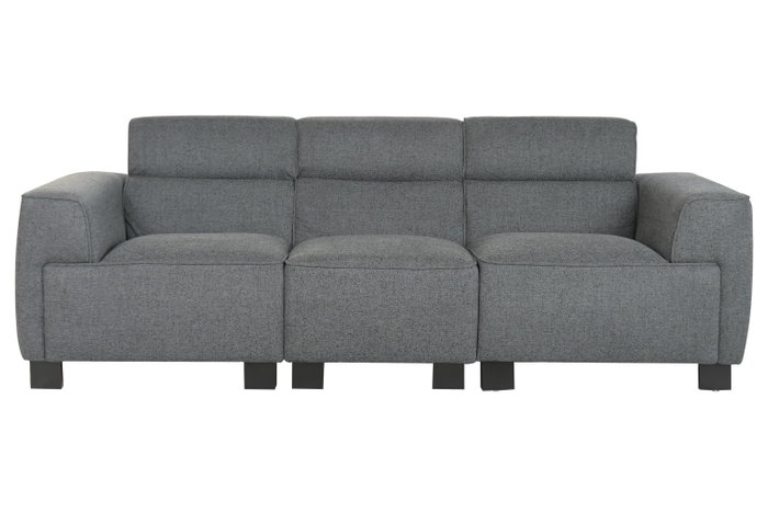 DKD Home Decor Sofá Modular Gris Oscuro