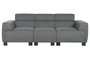 DKD Home Decor Sofá Modular Gris Oscuro
