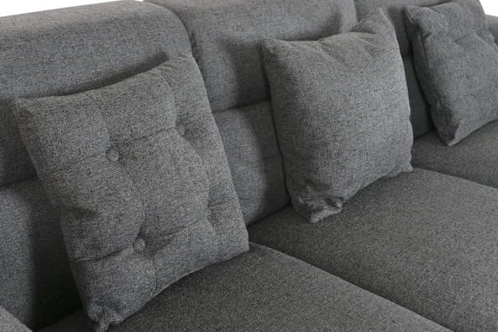 DKD Home Decor Sofá Modular Gris Oscuro