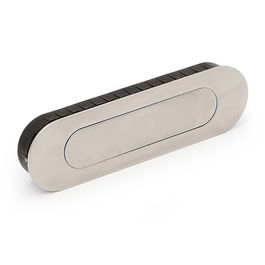 HERRAJES ALK Tirador Embutir Ovalado 155X45X19 Inoxidable C/M Con Muelle Acero Inoxidable 304