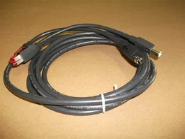 Epson 2218424 Cable de Transmisión PoweredUSB Negro 3 Metros, Conector Macho Derecho