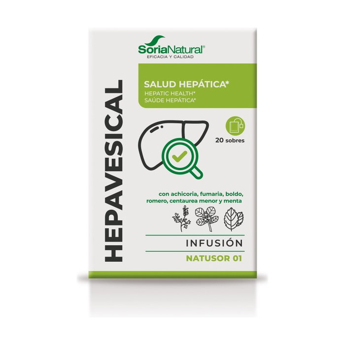 Soria Natural Natusor Infusiones 1 Hepavesical 20 bolsitas infusoras Soria Natural Natusor Infusiones 1 Hepavesical 20 bolsitas infusoras
